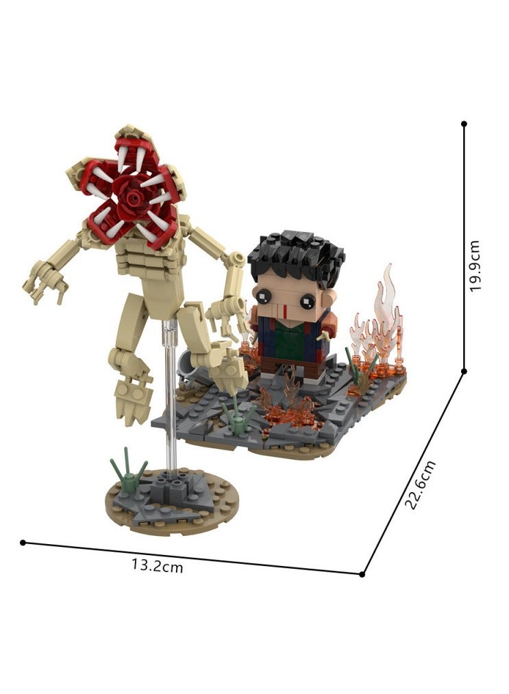 سترانجر ثينكينج **زينة مكعبات Stranger Things - شكل استيقاظ Will، لعبة مكعبات تجميع، شخصية قابلة للجمع لمحبي العلامات التجارية، ديكور مكتب وهدية** - Image 2